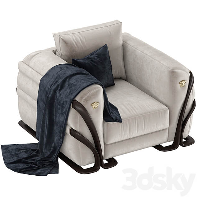Versace home Medusa armchair 3D Models