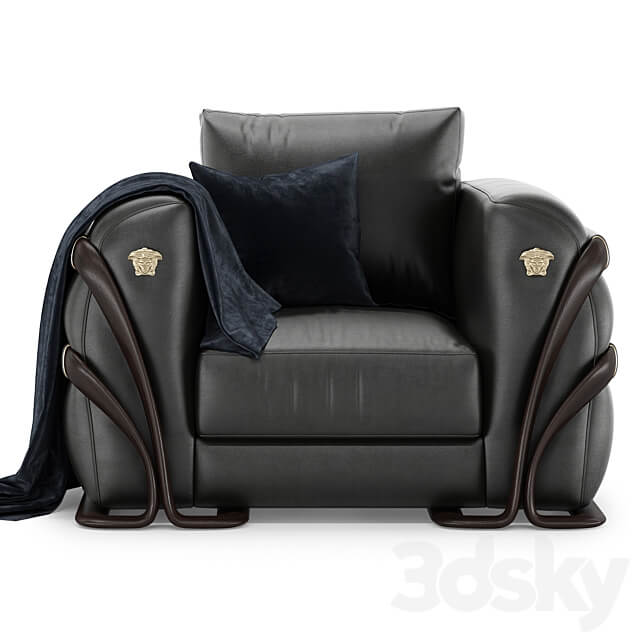 Versace home Medusa armchair 3D Models