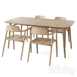Table Aarhus by deep house Table Chair 3D Models 