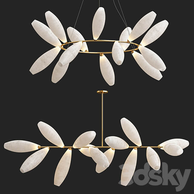Giopato Coombes GEM Pendant light 3D Models