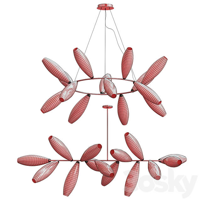 Giopato Coombes GEM Pendant light 3D Models