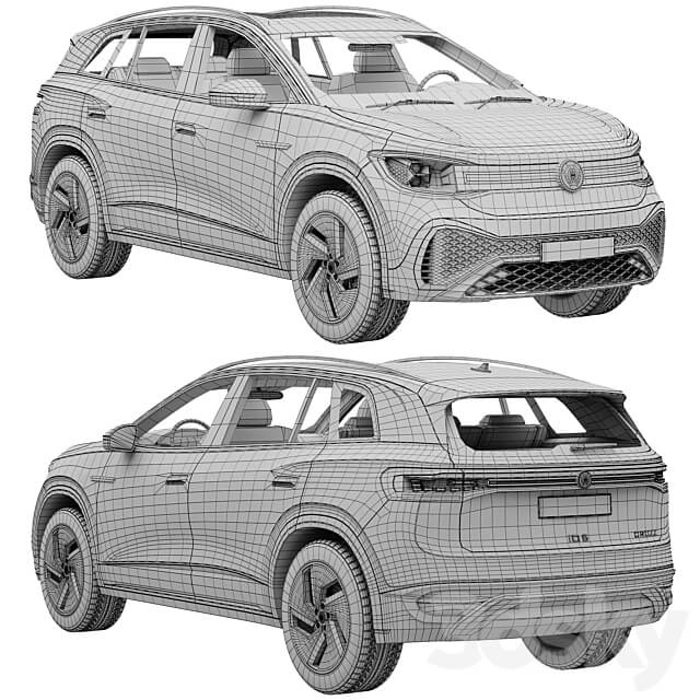 Volkswagen ID6 CROZZ 2022 3D Models