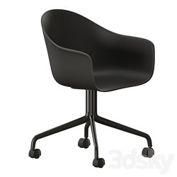 Harbor Dining Chair Star Base W Casters 3D Models 