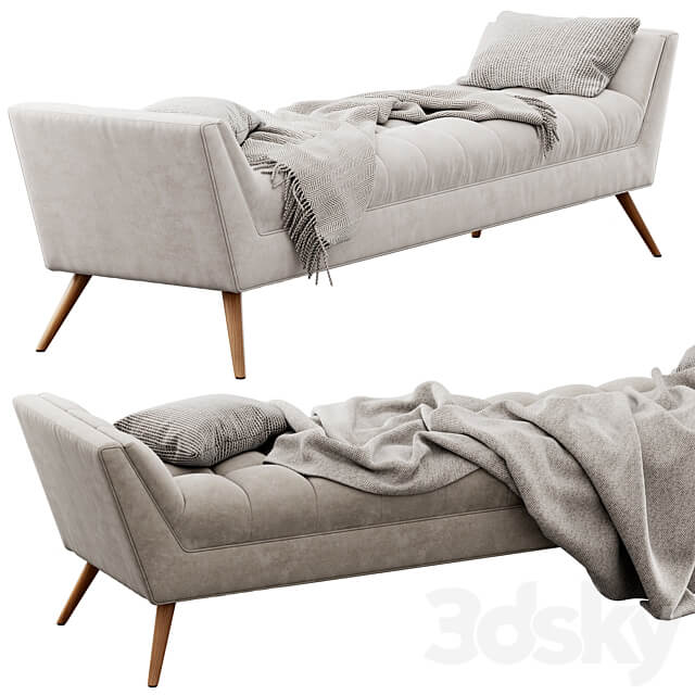 Fiske Upholstered Large Bench by Ivy Bronx 3D Models