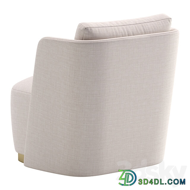 Armchair MACQUEEN by Cazarina Interiors 3 Colors Version 3D Models