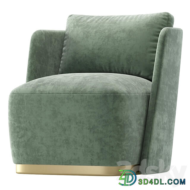 Armchair MACQUEEN by Cazarina Interiors 3 Colors Version 3D Models