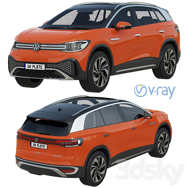 Volkswagen ID6 CROZZ 2022 3D Models