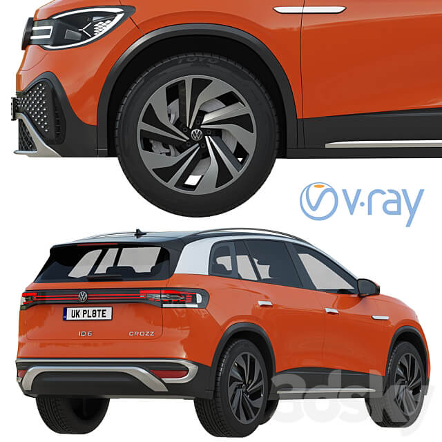 Volkswagen ID6 CROZZ 2022 3D Models