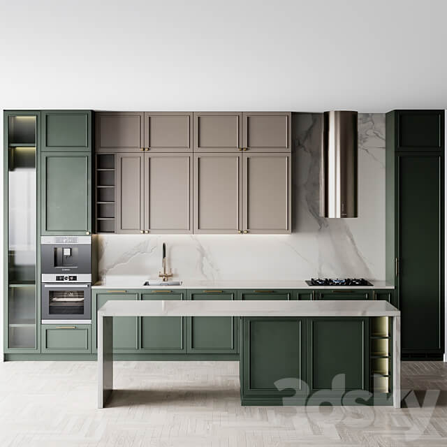Kitchen Neoclassic135 Kitchen 3D Models