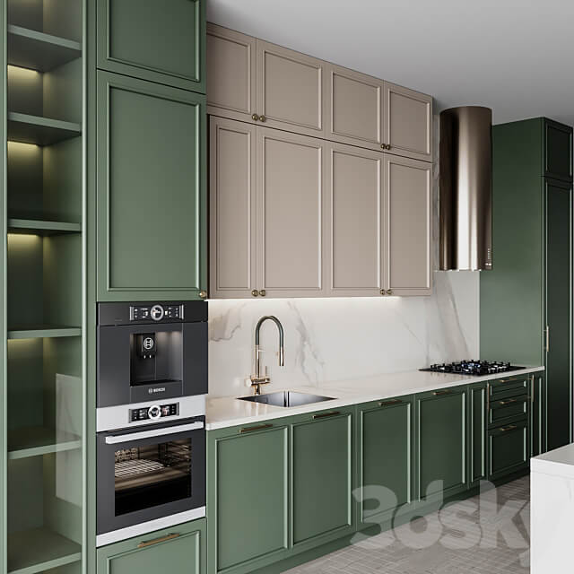 Kitchen Neoclassic135 Kitchen 3D Models