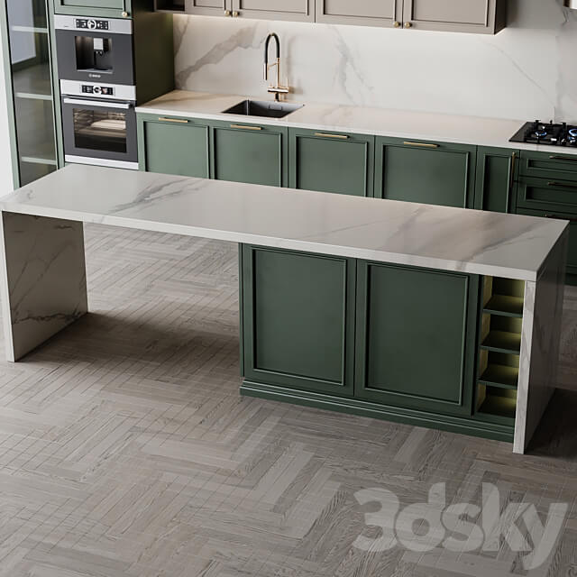 Kitchen Neoclassic135 Kitchen 3D Models