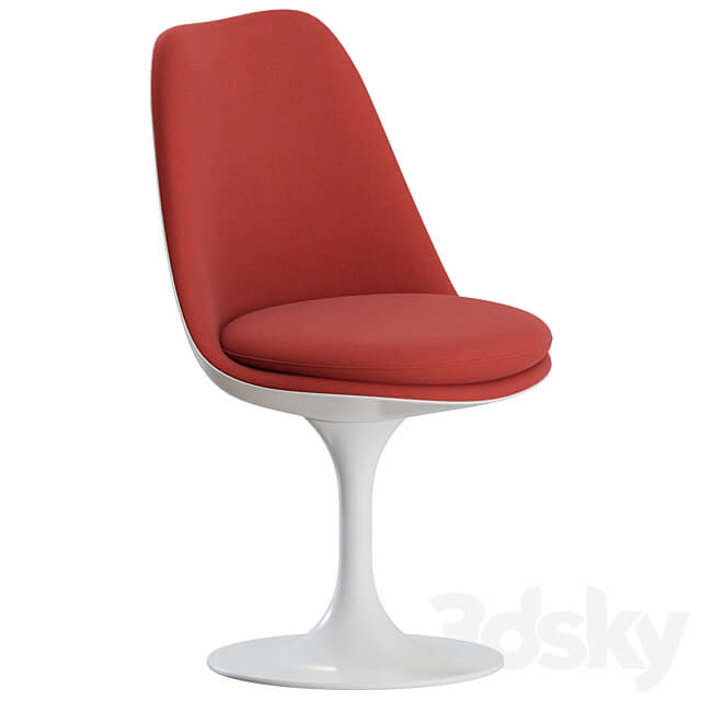 Tulip Dinning Set 02 by Knoll Table Chair 3D Models