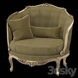 di mano in mano Barocchetto armchair 3D Models 