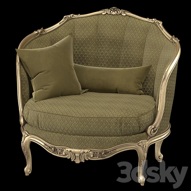di mano in mano Barocchetto armchair 3D Models