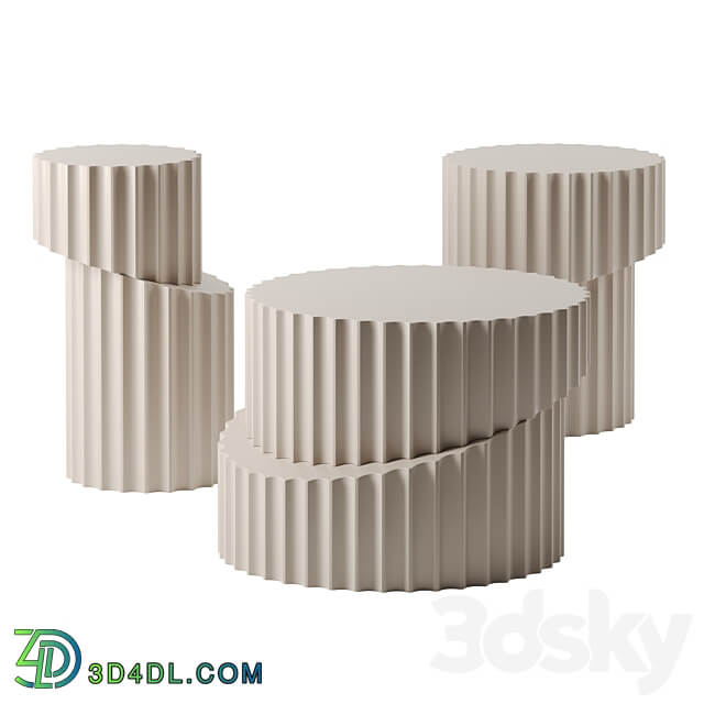 DORIC coffee tables by Roche Bobois 3D Models
