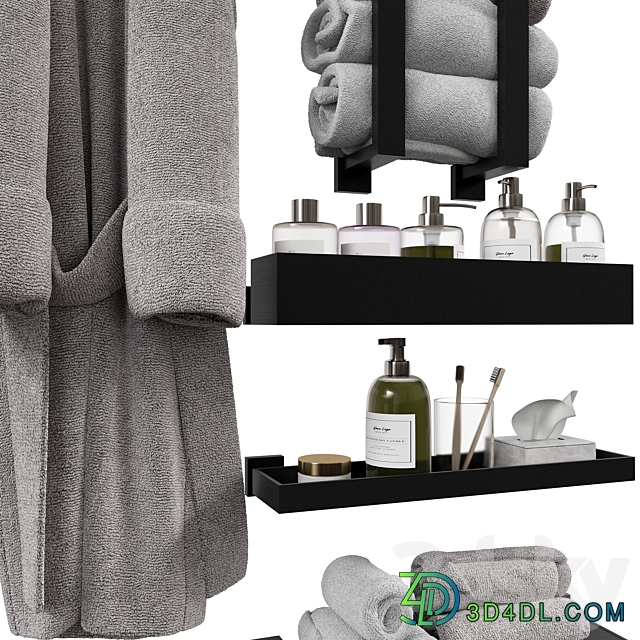 Set for bathroom and bathroom 2 3D Models