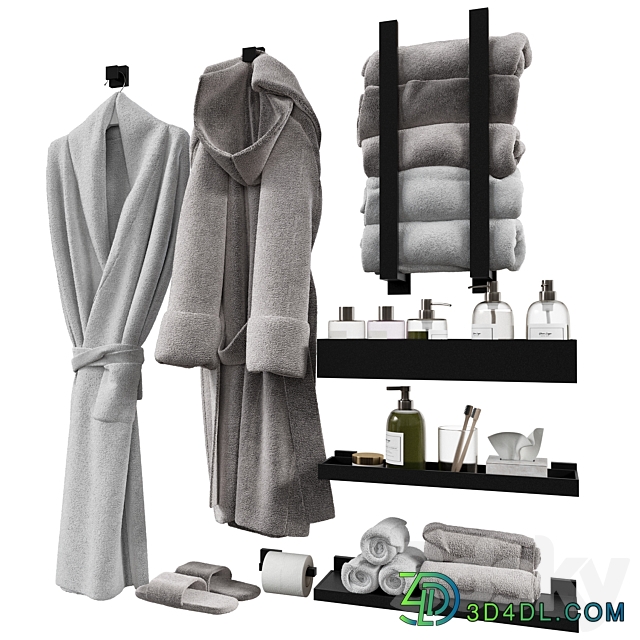 Set for bathroom and bathroom 2 3D Models