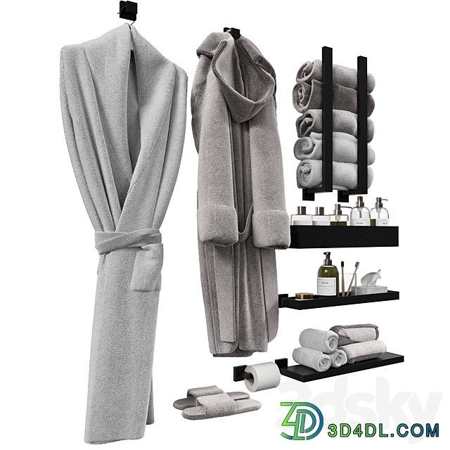 Set for bathroom and bathroom 2 3D Models