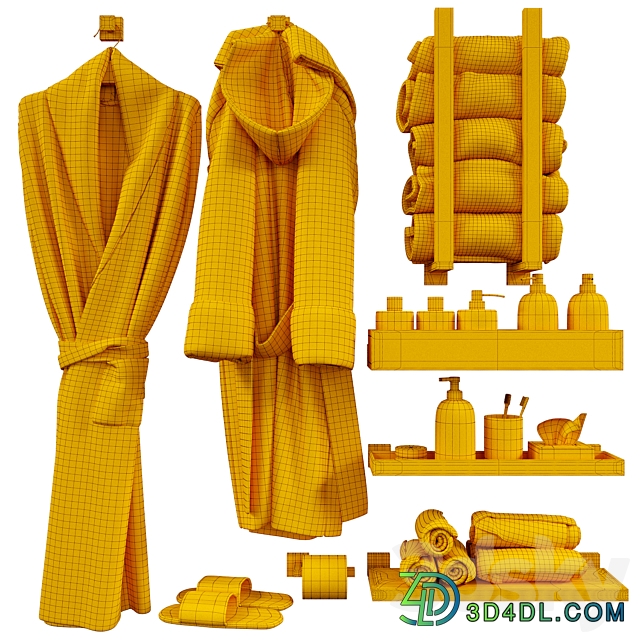 Set for bathroom and bathroom 2 3D Models