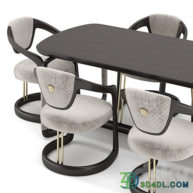 Versace Home Chair Table Table Chair 3D Models