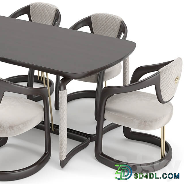 Versace Home Chair Table Table Chair 3D Models