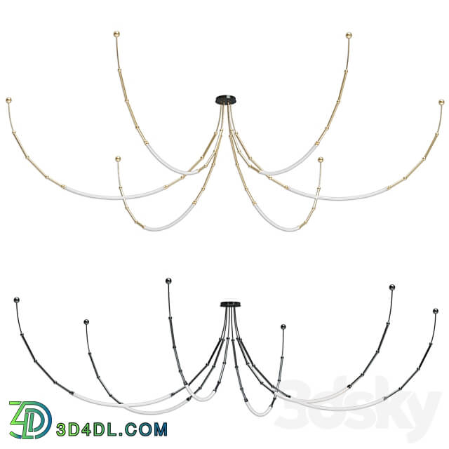 Chandelier LEDA Karman SE293 DN INT Pendant light 3D Models
