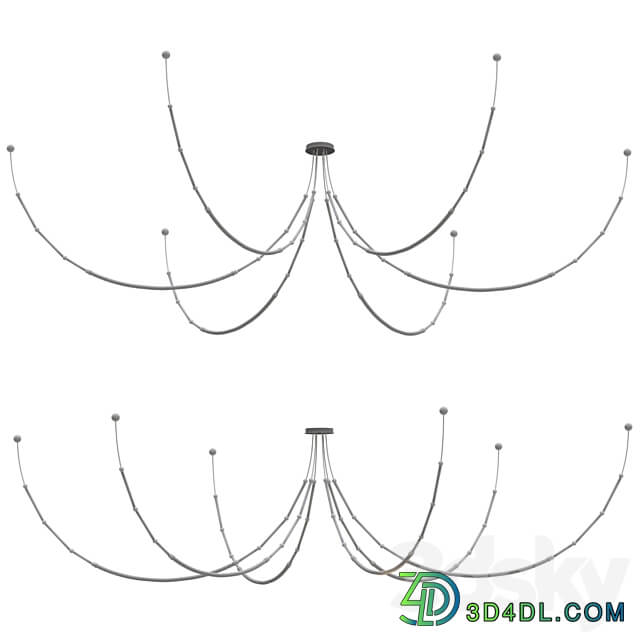 Chandelier LEDA Karman SE293 DN INT Pendant light 3D Models