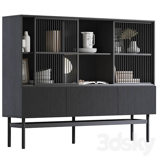 Buffet with Pilpao decor by La redoute Wardrobe Display cabinets 3D Models