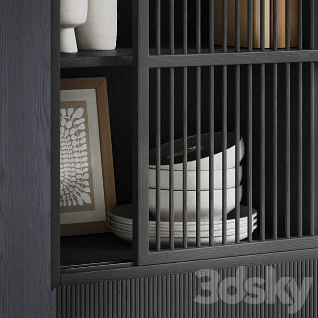 Buffet with Pilpao decor by La redoute Wardrobe Display cabinets 3D Models