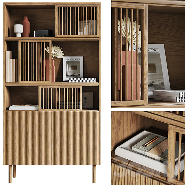 Bilbao shelving unit by La redoute Wardrobe Display cabinets 3D Models