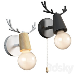 Lampatron DEER wall lamps 3D Models 