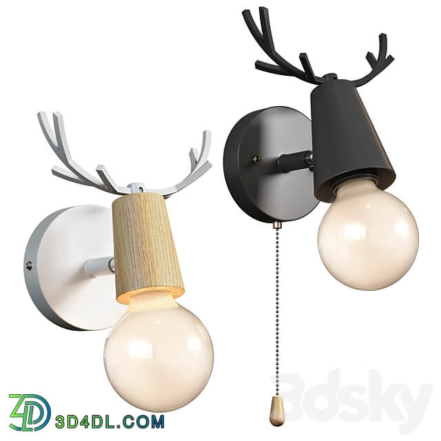 Lampatron DEER wall lamps 3D Models