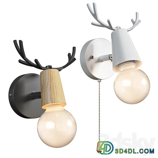 Lampatron DEER wall lamps 3D Models
