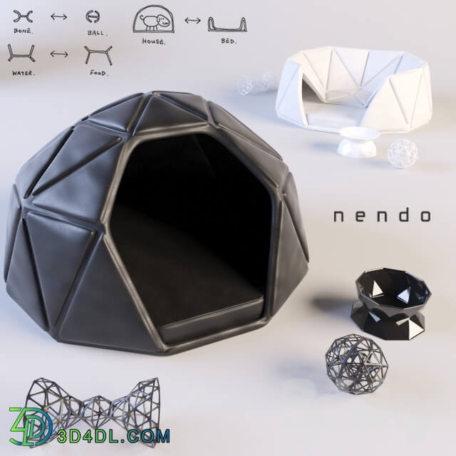 Other decorative objects Accessories for dogs from the studio NENDO Heads or Tails