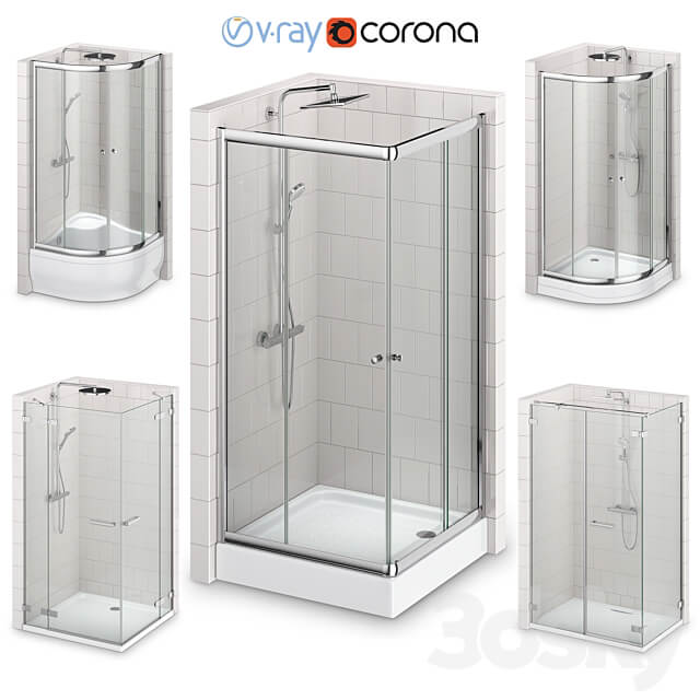 Shower cabins Radaway CLASSIC 3D Models