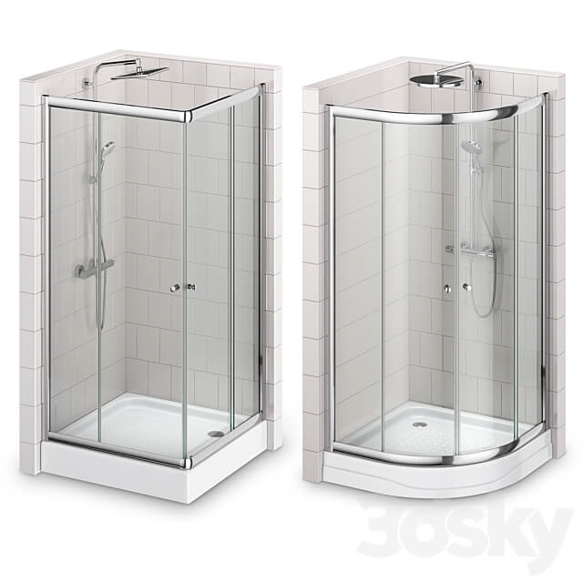 Shower cabins Radaway CLASSIC 3D Models