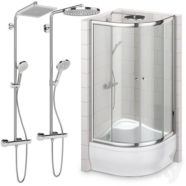 Shower cabins Radaway CLASSIC 3D Models