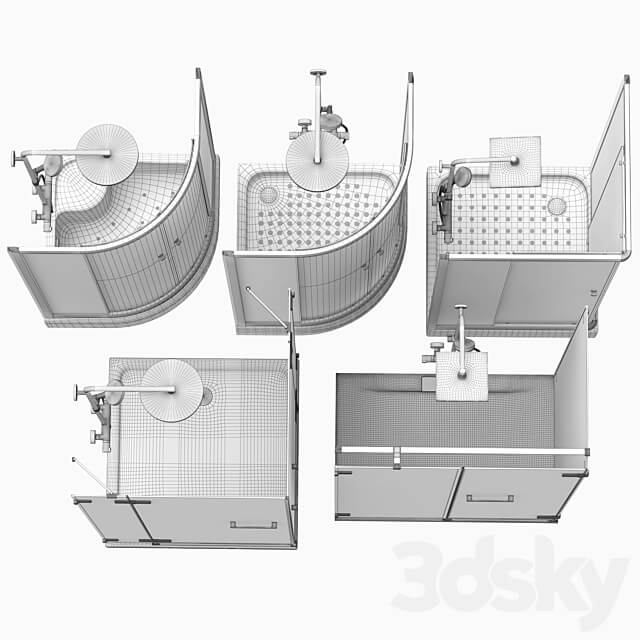 Shower cabins Radaway CLASSIC 3D Models