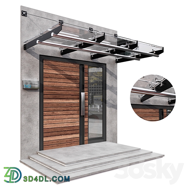 MODERN ENTRANCE NO5 3D Models