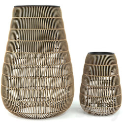 wicker basket for flowers 3D Models 