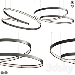 Cattelan Italia Heaven Lite Ribbon Light Pendant light 3D Models 