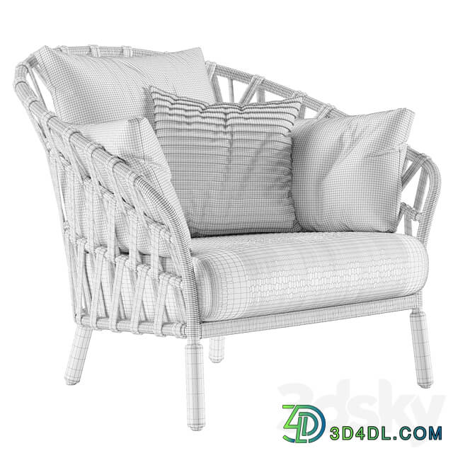 Varaschin Emma Cross armchair 3D Models