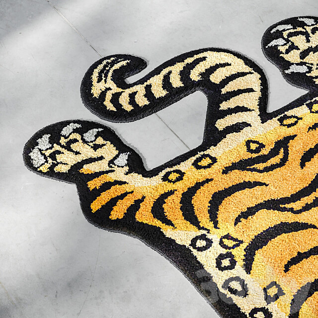 Tibetan tiger rug 3D Models