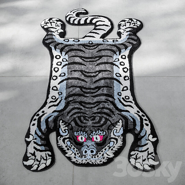 Tibetan tiger rug 3D Models