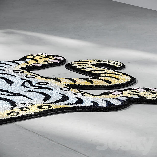 Tibetan tiger rug 3D Models