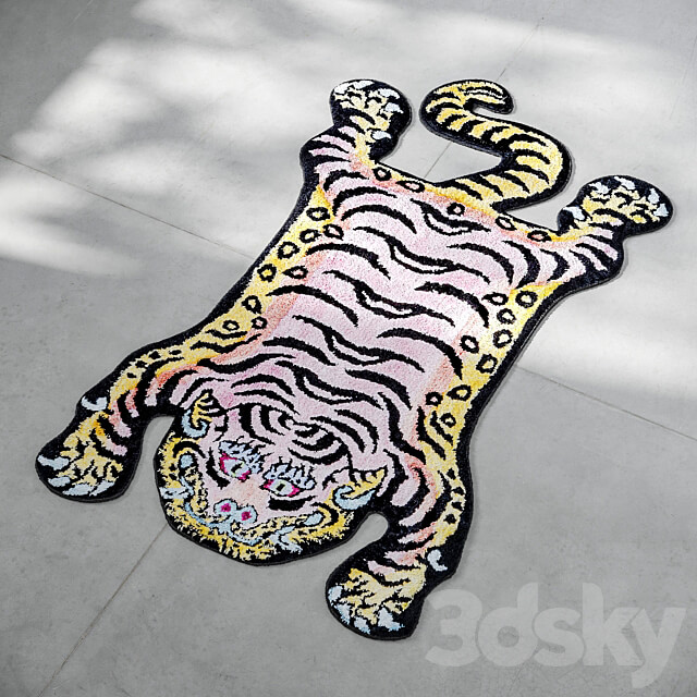 Tibetan tiger rug 3D Models
