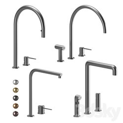 Kitchen faucets CEA set 04 Faucet 3D Models 