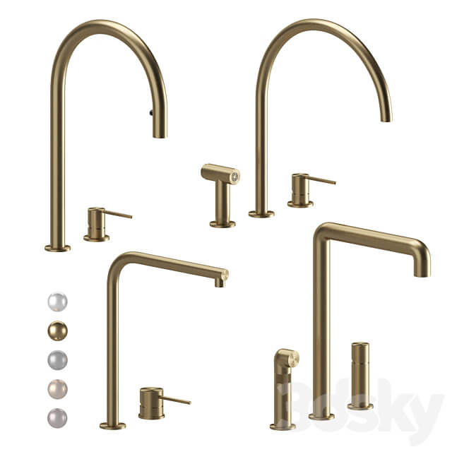 Kitchen faucets CEA set 04 Faucet 3D Models