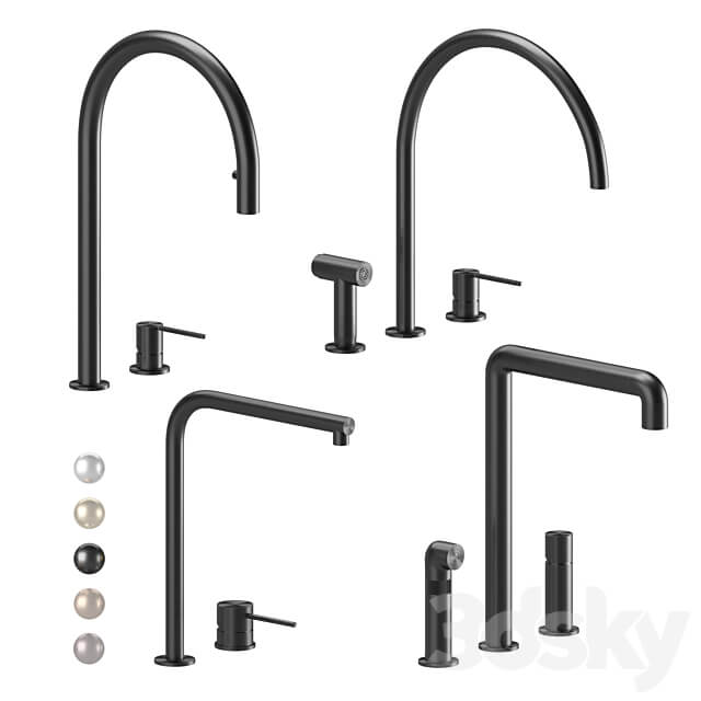 Kitchen faucets CEA set 04 Faucet 3D Models
