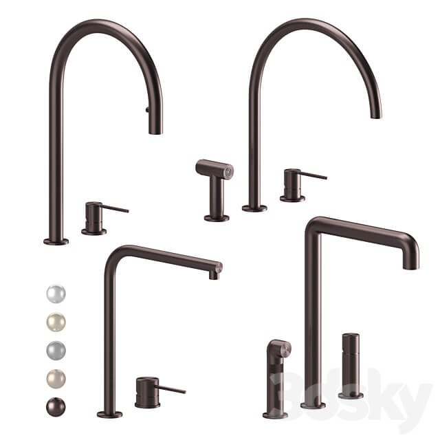 Kitchen faucets CEA set 04 Faucet 3D Models